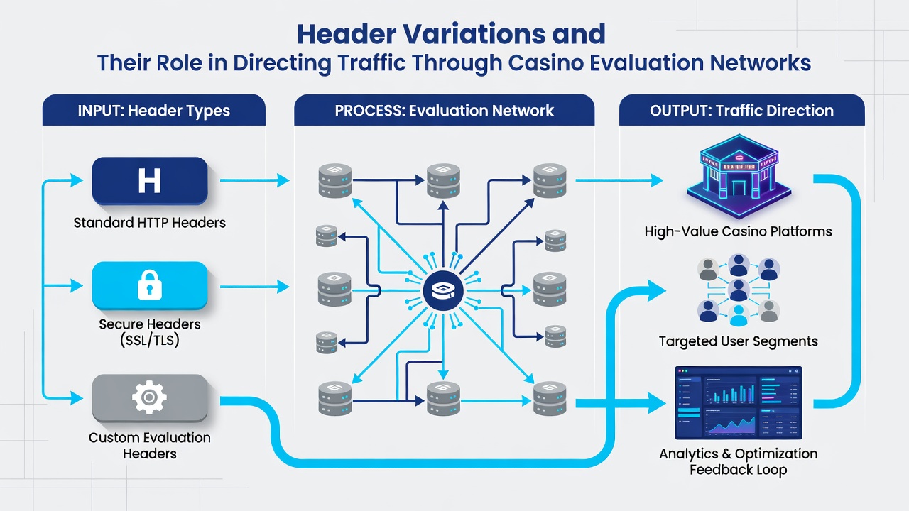 Traffic routing patterns influenced by header navigation choices on gambling review websites
