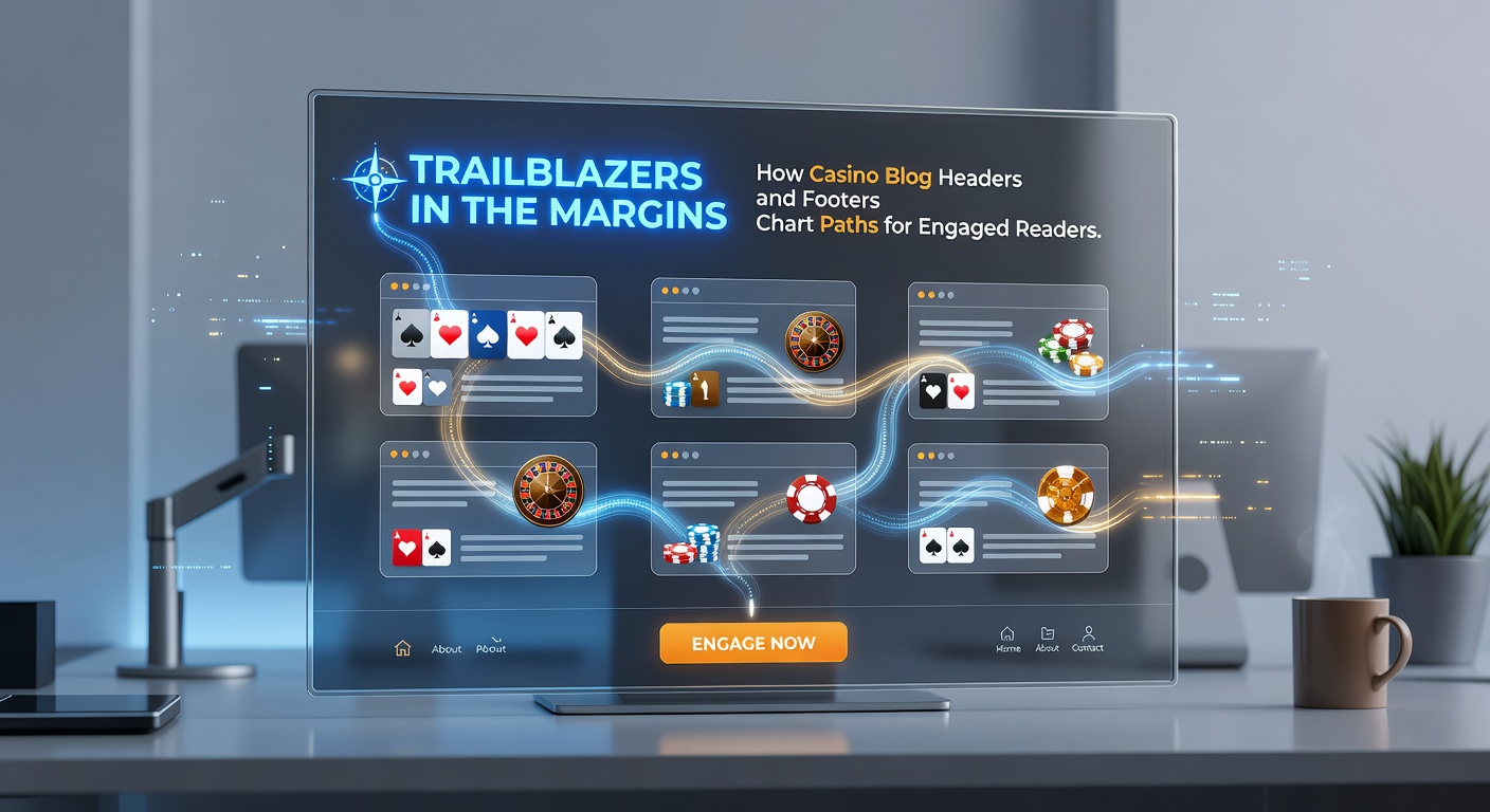 Detailed view of a casino blog footer with sitemap links, disclaimers, social icons, and responsible gaming badges on a dark-themed layout